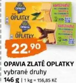 Trefa OPAVIA zlaté oplatky nabídka