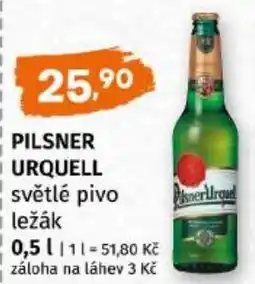 Trefa PILSNER URQUELL světlé pivo ležák nabídka