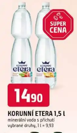Trefa KORUNNÍ ETERA minerální voda s příchutí nabídka