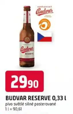 Trefa BUDVAR reserve nabídka