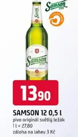 Trefa SAMSON 12 pivo originál světlý ležák nabídka