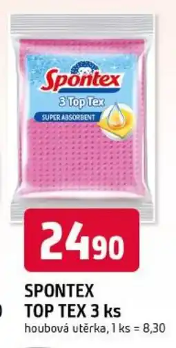 Trefa SPONTEX Pd top tex 3 ks houbová utěrka nabídka