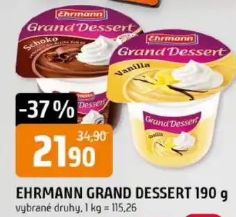Trefa EHRMANN grand dessert nabídka
