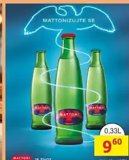BENE Nápoje MATTONI nabídka