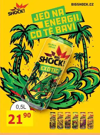 BENE Nápoje BIG SHOCK! EXOTIC nabídka