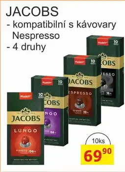 BENE Nápoje JACOBS - kompatibilní s kávovary Nespresso - 4 druhy 10ks nabídka