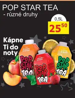 BENE Nápoje POP STAR TEA nabídka