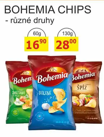 BENE Nápoje BOHEMIA CHIPS - různé druhy nabídka