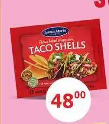 BENE Nápoje Santa Maria TACO SHELLS nabídka