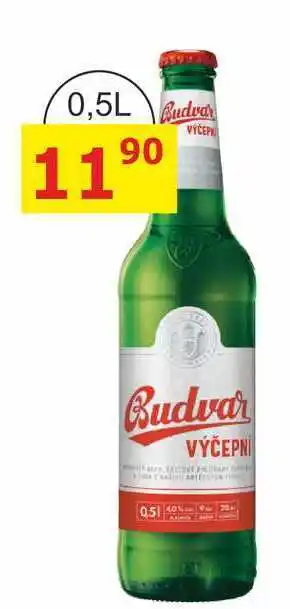 BENE Nápoje BUDVAR Pivo světlé výčepní 0,5l 0.5l nabídka