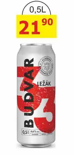 BENE Nápoje Budvar 33 světlý 0,5l plech nabídka
