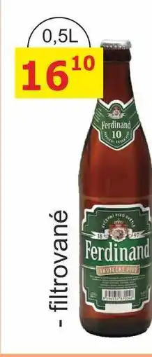BENE Nápoje Ferdinand Výčepní světlé pivo nabídka