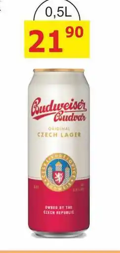 BENE Nápoje Budweiser Budvar Světlý ležák 0,5l plech nabídka