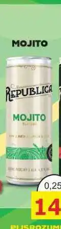 BENE Nápoje MOJITO REPUBLICA 0,25l míchaný nápoj nabídka