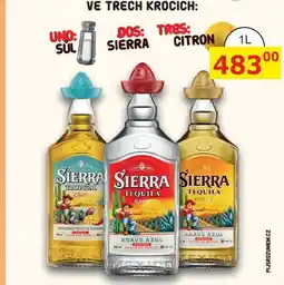 BENE Nápoje SIERRA tequila nabídka