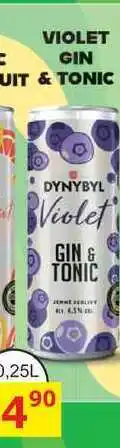 BENE Nápoje DYNYBYL Violet GIN & TONIC 0,25l míchaný nápoj nabídka