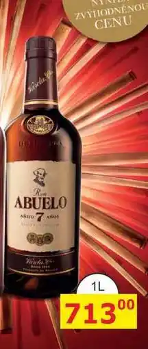 BENE Nápoje Ron Abuelo 7y 0,7l 40% nabídka