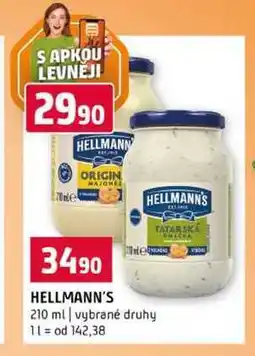 Terno HELLMANN'S 210 ml vybrané druhy nabídka