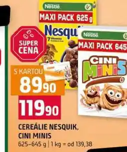 Terno CEREÁLIE NESQUIK, CINI MINIS nabídka
