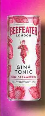 BENE Nápoje BEEFEATER LONDON GIN & TONIC PINK STRAWBERRY 0,25l plech nabídka