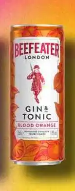 BENE Nápoje BEEFEATER LONDON GIN& TONIC BLOOD ORANGE 0,25l plech nabídka