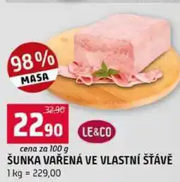 Terno ŠUNKA VAŘENÁ VE VLASTNÍ ŠŤÁVĚ nabídka
