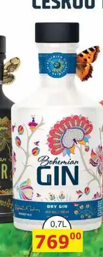 BENE Nápoje Bohemian DRY GIN nabídka