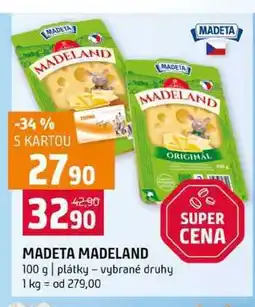 Terno MADETA MADELAND 100 g plátky vybrané druhy nabídka