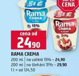 Terno RAMA CREMA 31% 200 ml na vaření 15% 200 ml na šlehání nabídka