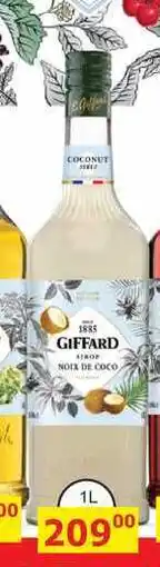 BENE Nápoje GIFFARD COCNUT nabídka