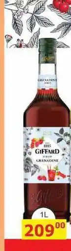 BENE Nápoje GIFFARD GRENADINE nabídka