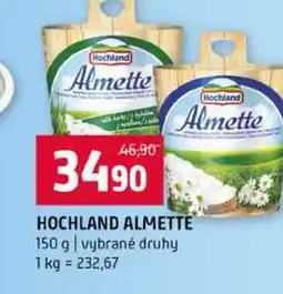 Terno HOCHLAND ALMETTE 150 g vybrané druhy nabídka
