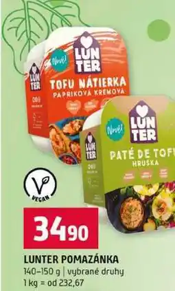 Terno LUNTER POMAZÁNKA 140-150 g vybrané druhy nabídka