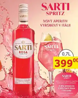 BENE Nápoje SARTI SPRITZ nabídka