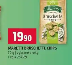 Terno MARETTI BRUSCHETTE CHIPS 70 g vybrané druhy nabídka