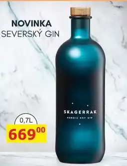 BENE Nápoje SKAGERRAK SEVERSKÝ GIN nabídka