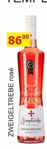 BENE Nápoje TEMPLÁŘSKÉ SKLEPY 0,75l ZWEIGELTREBE rosé nabídka