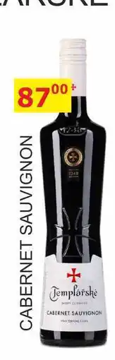 BENE Nápoje TEMPLÁŘSKÉ SKLEPY 0,75l CABERNET SAUVIGNON nabídka
