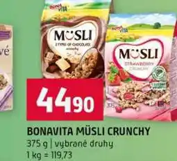 Terno BONAVITA MÜSLI CRUNCHY 375 g vybrané druhy nabídka