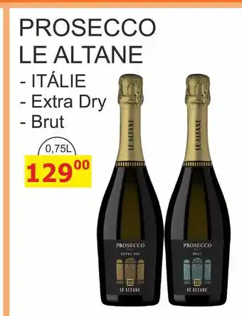 BENE Nápoje PROSECCO LE ALTANE Extra Dry - Brut nabídka