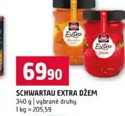 Terno SCHWARTAU EXTRA DŽEM 340 g vybrané druhy nabídka