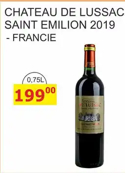 BENE Nápoje CHATEAU DE LUSSAC SAINT EMILION 2019 - FRANCIE nabídka