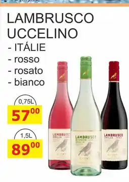 BENE Nápoje LAMBRUSCO UCCELINO nabídka