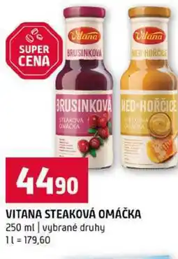 Terno VITANA STEAKOVÁ OMÁČKA 250 ml vybrané druhy nabídka