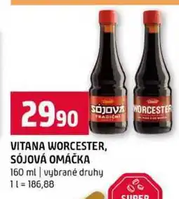 Terno VITANA WORCESTER, SÓJOVÁ OMÁČKA 160 ml vybrané druhy nabídka