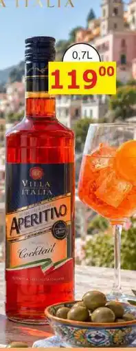 BENE Nápoje VILLA ITALIA OVALEVER APERITIVO nabídka