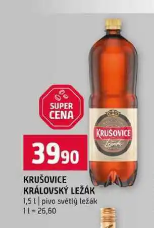 Terno KRUŠOVICE KRÁLOVSKÝ LEŽÁK 1,5l pivo světlý ležák nabídka