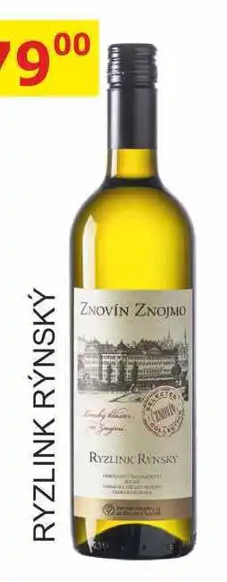 BENE Nápoje ZNOVÍN ZNOJMO 0,75L RYZLINK RÝNSKÝ nabídka