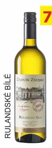 BENE Nápoje ZNOVÍN ZNOJMO 0,75L RULANDSKÉ BÍLÉ nabídka