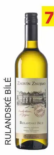 BENE Nápoje ZNOVÍN ZNOJMO 0,75L RULANDSKÉ BÍLÉ nabídka